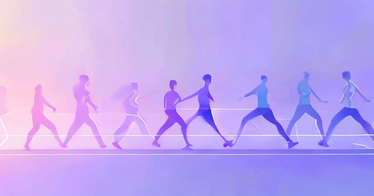 Progressive exercise techniques abstract illustration Progressive exercise techniques abstract illustration