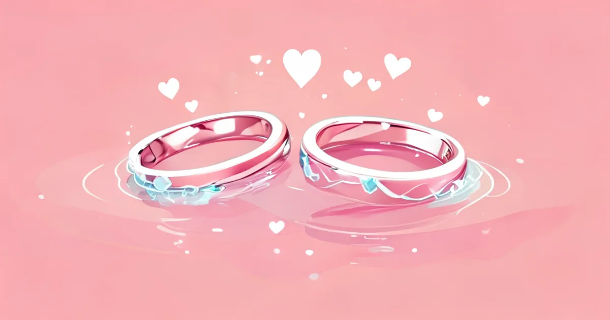 Waterproof wedding rings for active couples