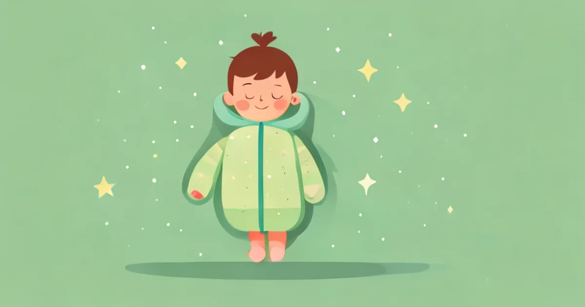 Heavy sleep sack designed for toddlers