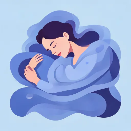 Weighted sleep sack pressure concept illustration