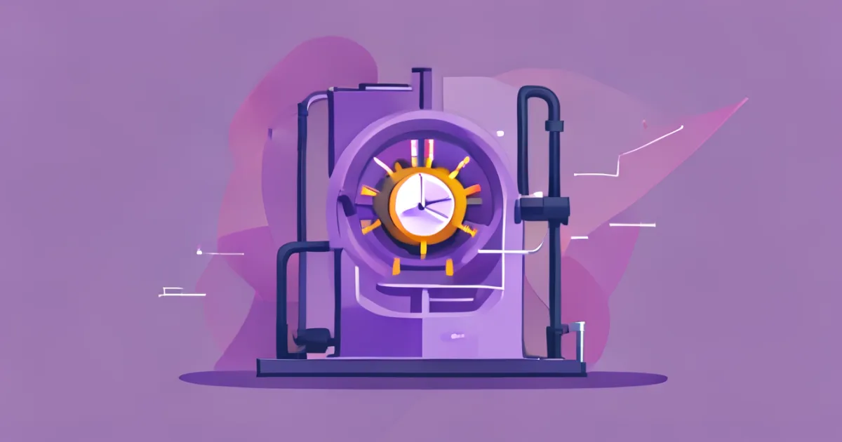 Constant pressure well pump system illustration