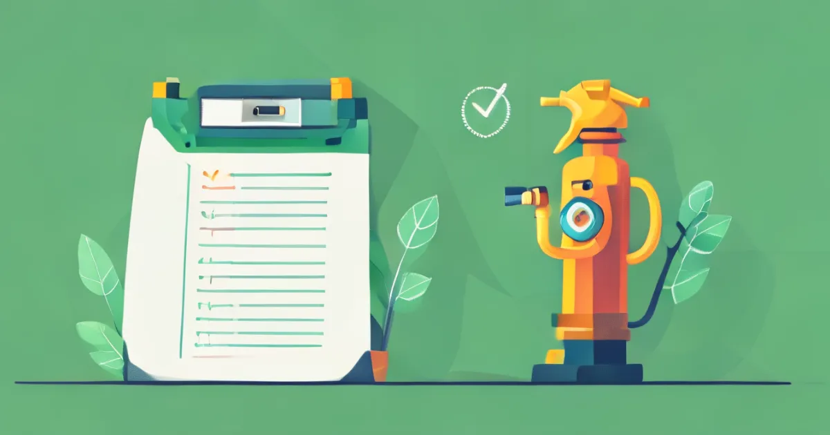 Well pump maintenance checklist illustration